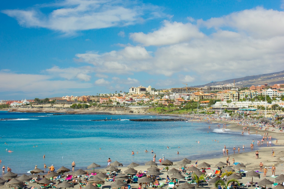 'popular canarian resort Playa de Las Americas, Tenerife, Spain' - Tenerife